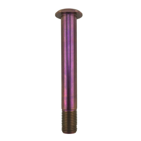Pearl anodized titanium king pin for junior sprint and outlaw karts