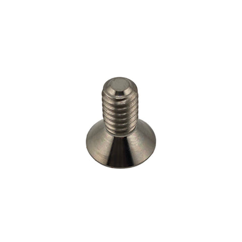 Tapered flush head of the titanium bead lock bolt with 5/32 inset allen drive