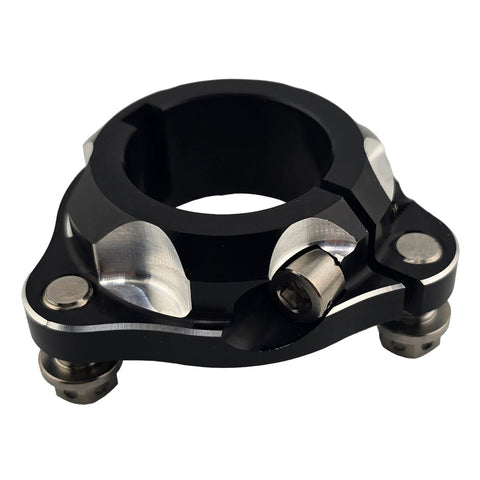 Steel hardware option with drilled rotor bolts for the rear brake hub