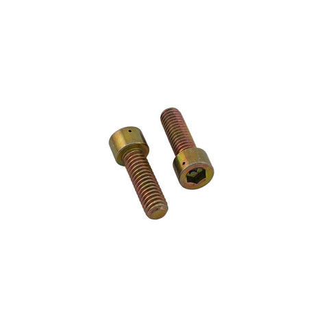 Threaded shank of the 5/16-18 steel pinch bolt used to clamp a kart rear hub