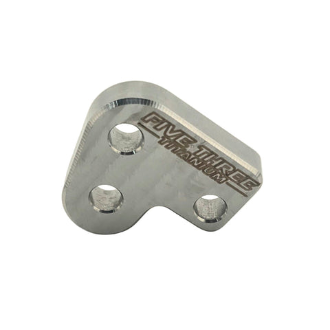 Polished stainless kart clutch lever shown on its own