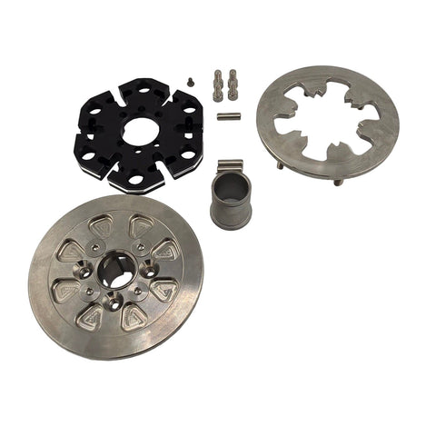 Titanium pressure plate for a one disk outlaw kart clutch build
