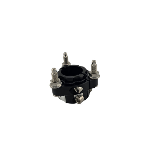 Dual pinch bolt rear hub installed on an outlaw kart rear axle