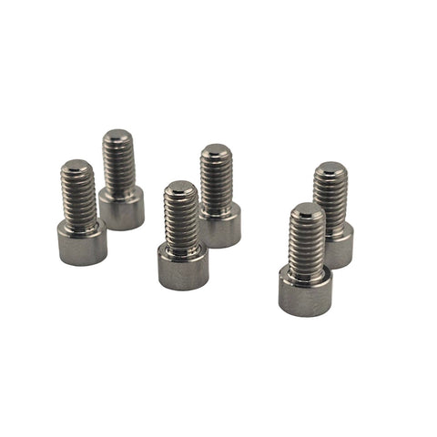 Socket head detail of the titanium lever plate bolt with 5/32 inch allen drive