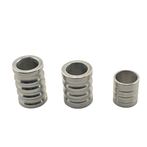 Left front old style ridged bearing spacer, just under one inch long