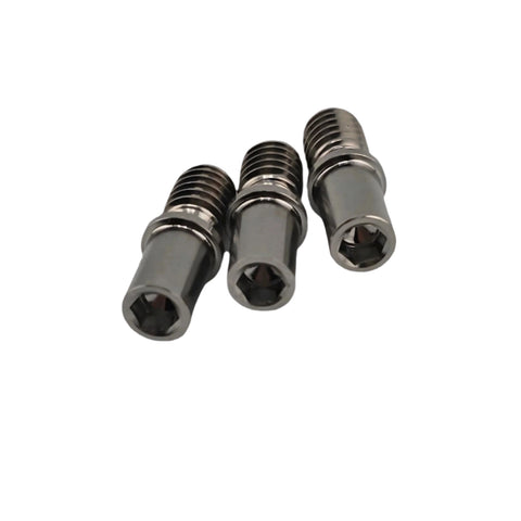 Socket head detail of the 5/16-18 titanium brake stud with 3/16 inch Allen drive