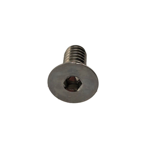 Side view of titanium 1/4-20 bead lock bolt showing 9/16 inch length
