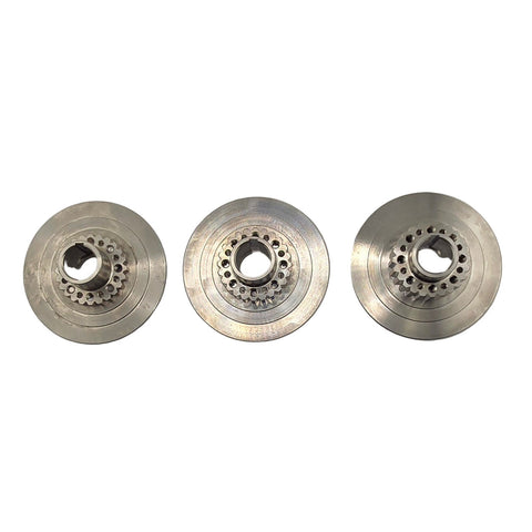 Assembled titanium clutch drive hub and pressure plate for Bully style kart clutch