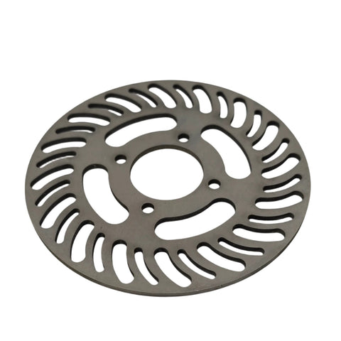 Close up of the 4.94 inch titanium quarter midget rotor face and edge thickness