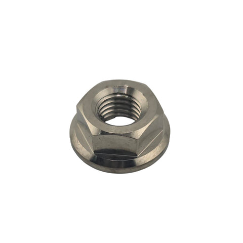 Grade 5 titanium 5/16-24 flanged lug nut for go kart, quarter midget and junior sprint wheels