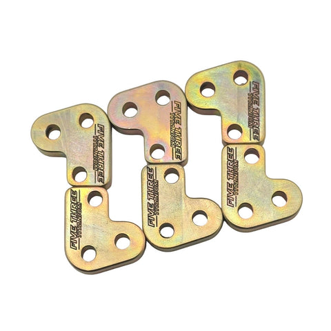 Yellow zinc coated steel clutch levers for bully style go kart clutches