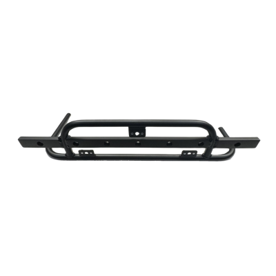Left side short weighted Nerf bar w/ 3 Dzus tabs & springs installed. Flat Black.
