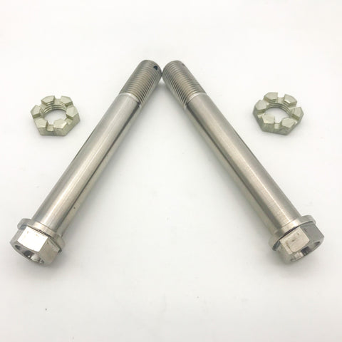 Titanium King Pin Set with Castle Nuts