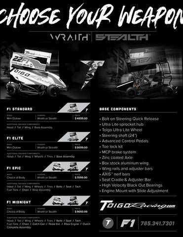 F1 Wraith™ Outlaw Kart
